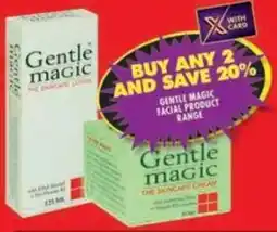 Shoprite Gentle magic facial product range offer