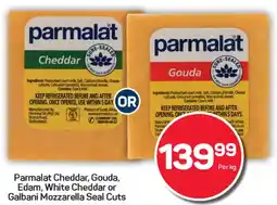Pick n Pay Hypermarket Parmalat Cheddar, Gouda, Edam, White Cheddar or Galbani Mozzarella Seal Cuts offer