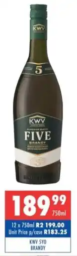 Ultra Liquors Kwv 5yo brandy offer