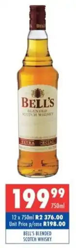 Ultra Liquors Bell's blended scotch whisky offer