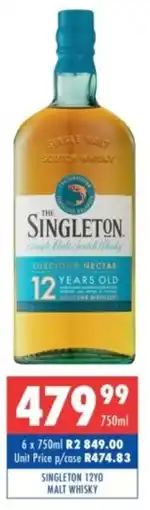 Ultra Liquors Singleton 12yo malt whisky offer
