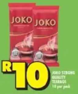 Shoprite Joko strong quality teabags offer