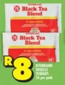 Shoprite Ritebrand tagless teabags offer