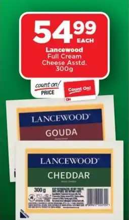 OK Foods Lancewood Full Cream Cheese Asstd. offer