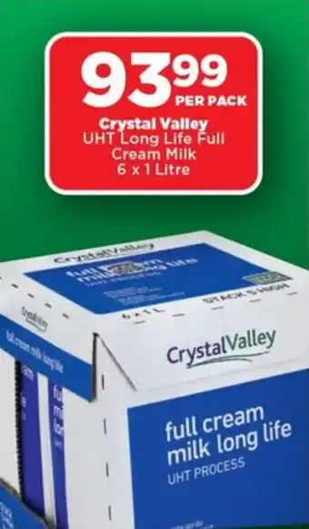 OK Foods Crystal Valley UHT Long Life Full Cream Milk offer