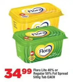 OK Foods Flora Lite 40% or Regular 50% Fat Spread Tub offer
