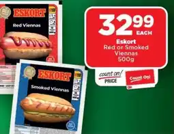 OK Foods Eskort Red or Smoked Viennas offer