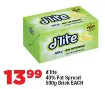 OK Foods D'lite 40% Fat Spread Brick offer