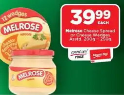OK Foods Melrose Cheese Spread or Cheese Wedges Asstd. offer