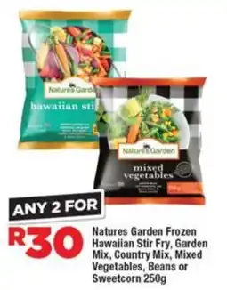 OK Foods Natures Garden Frozen Hawaiian Stir Fry, Garden Mix, Country Mix, Mixed Vegetables, Beans or Sweetcorn offer