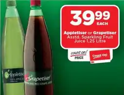 OK Foods Appletiser or Grapetiser Asstd. Sparkling Fruit Juice offer