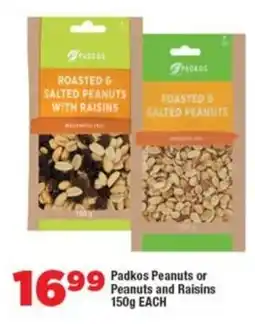OK Foods Padkos Peanuts or Peanuts and Raisins offer