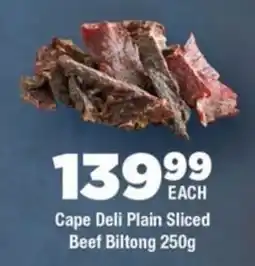 OK Foods Cape Deli Plain Sliced Beef Biltong offer