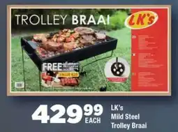 OK Foods LK's Mild Steel Trolley Braai offer