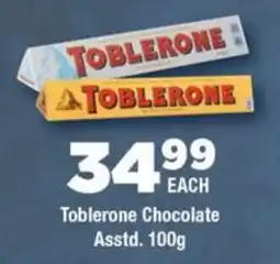 OK Foods Toblerone Chocolate Asstd. offer