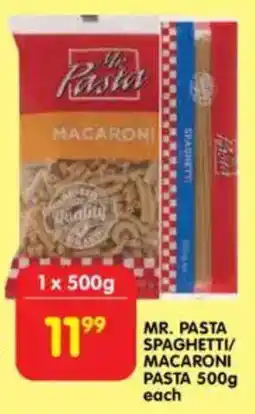 Shoprite Mr. pasta spaghetti/ macaroni pasta offer