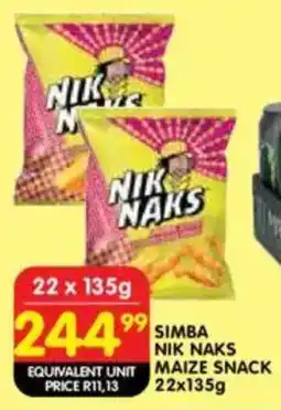 Shoprite Simba nik naks maize snack offer