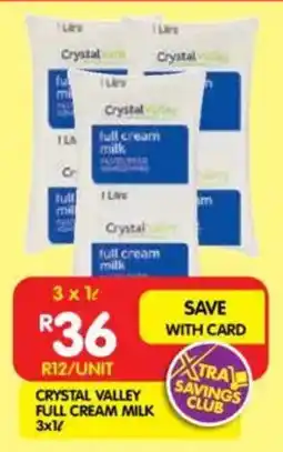 Shoprite Crystal valley full cream milk offer