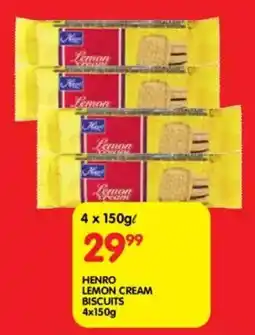 Shoprite Henro lemon cream biscuits offer