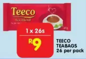 Shoprite Teeco teabags offer