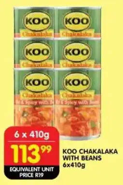 Shoprite Koo chakalaka with beans offer