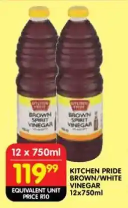 Shoprite Kitchen pride brown/ white vinegar offer