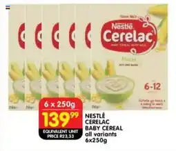 Shoprite Nestlé cerelac baby cereal all variants offer
