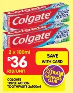 Shoprite Colgate triple action toothpaste offer