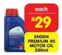 Shoprite Engen premium 40 motor oil offer