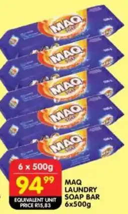 Shoprite Maq laundry soap bar offer