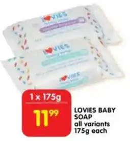 Shoprite Lovies baby soap all variants offer