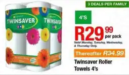 Take 'n Pay Twinsaver Roller Towels offer