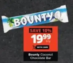 Checkers Hyper Bounty Coconut Chocolate Bar offer