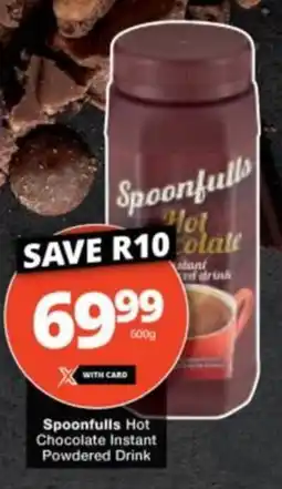 Checkers Hyper Spoonfulls Hot Chocolate Instant Powdered Drink offer