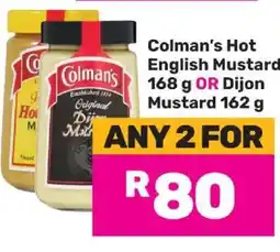 Game Colman's Hot English Mustard or Dijon Mustard offer