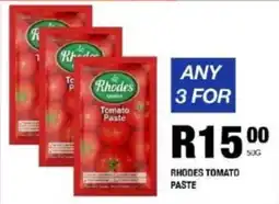 Take 'n Pay Rhodes tomato paste offer