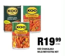 Take 'n Pay Koo chakalaka mild/ hot/ extra hot offer