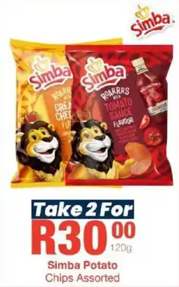 Take 'n Pay Simba Potato Chips Assorted offer