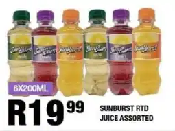Take 'n Pay Sunburst rtd juice assorted offer