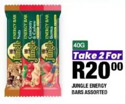 Take 'n Pay Jungle energy bars assorted offer