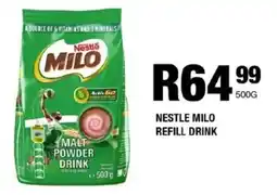 Take 'n Pay Nestle milo refill drink offer