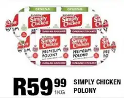 Rainbow Simply Chicken Polony