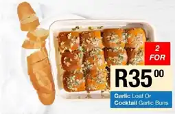 Take 'n Pay Garlic Loaf Or Cocktail Garlic Buns offer