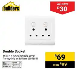 Builders Warehouse Double Socket offer