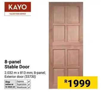 Builders Warehouse KAYO 8-panel Stable Door offer