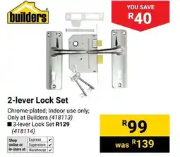 Builders Warehouse Builders 2-lever Lock Set offer