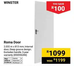 Builders Warehouse Winster Roma Door offer