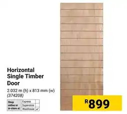 Builders Warehouse Horizontal Single Timber Door offer