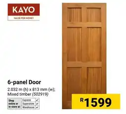 Builders Warehouse KAYO 6-panel Door offer