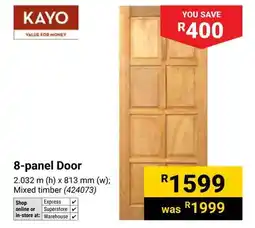 Builders Warehouse KAYO 8-panel Door offer